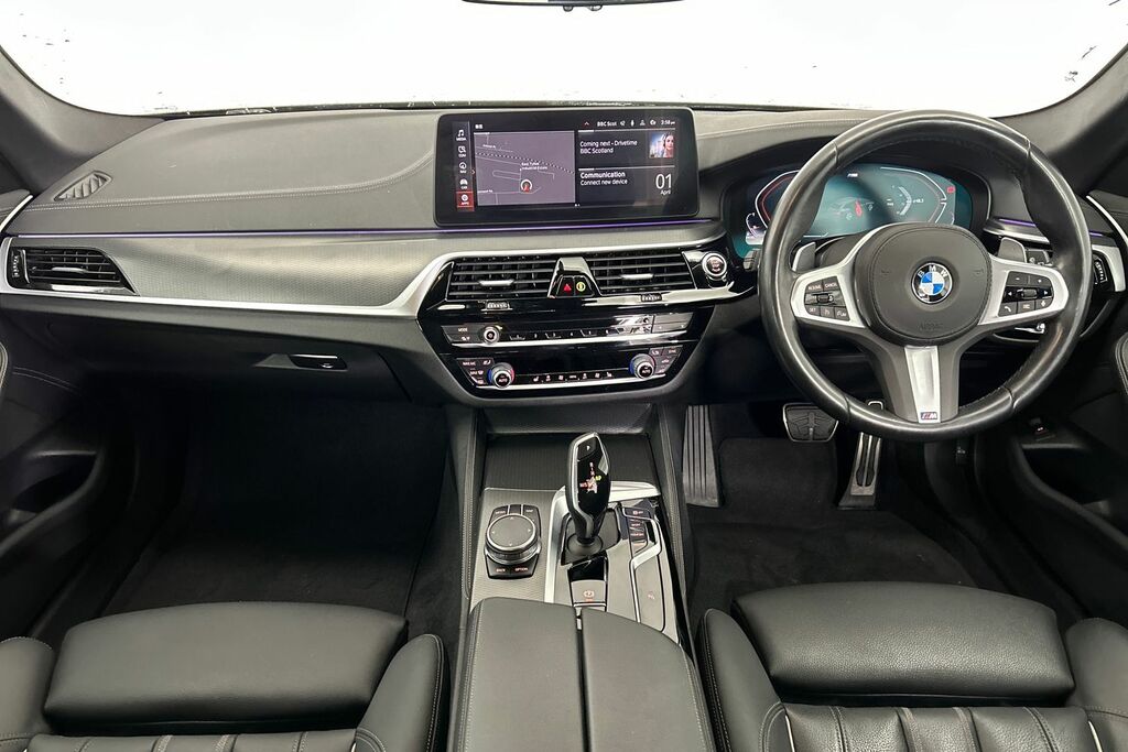 BMW 5 Series 520D M Sport Touring SV72VUF Black #4