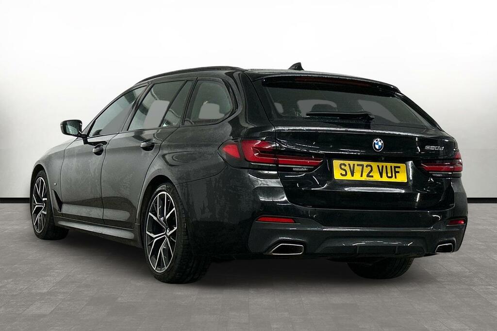 BMW 5 Series 520D M Sport Touring SV72VUF Black #2