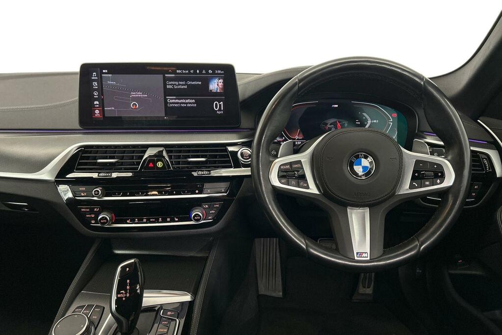 BMW 5 Series 520D M Sport Touring SV72VUF Black #5