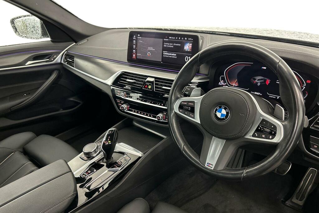 BMW 5 Series 520D M Sport Touring SV72VUF Black #6
