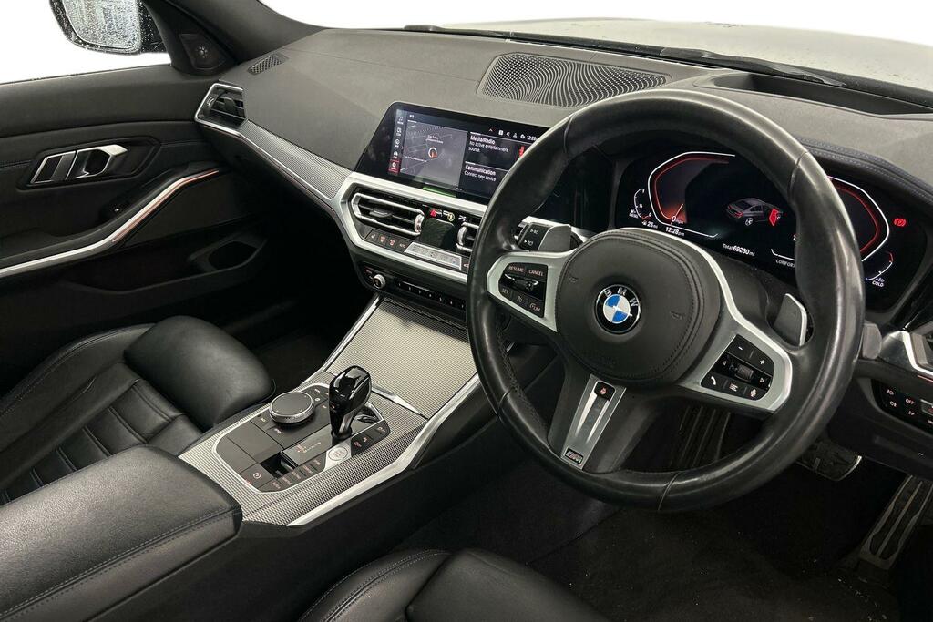 BMW 3 Series 320D Xdrive M Sport Saloon SV69JKK Black #6