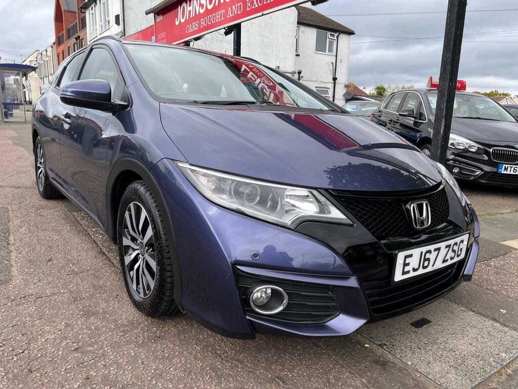 Honda Civic 1.6 I-dtec Se Plus Tourer Euro 5 S S Blue #2
