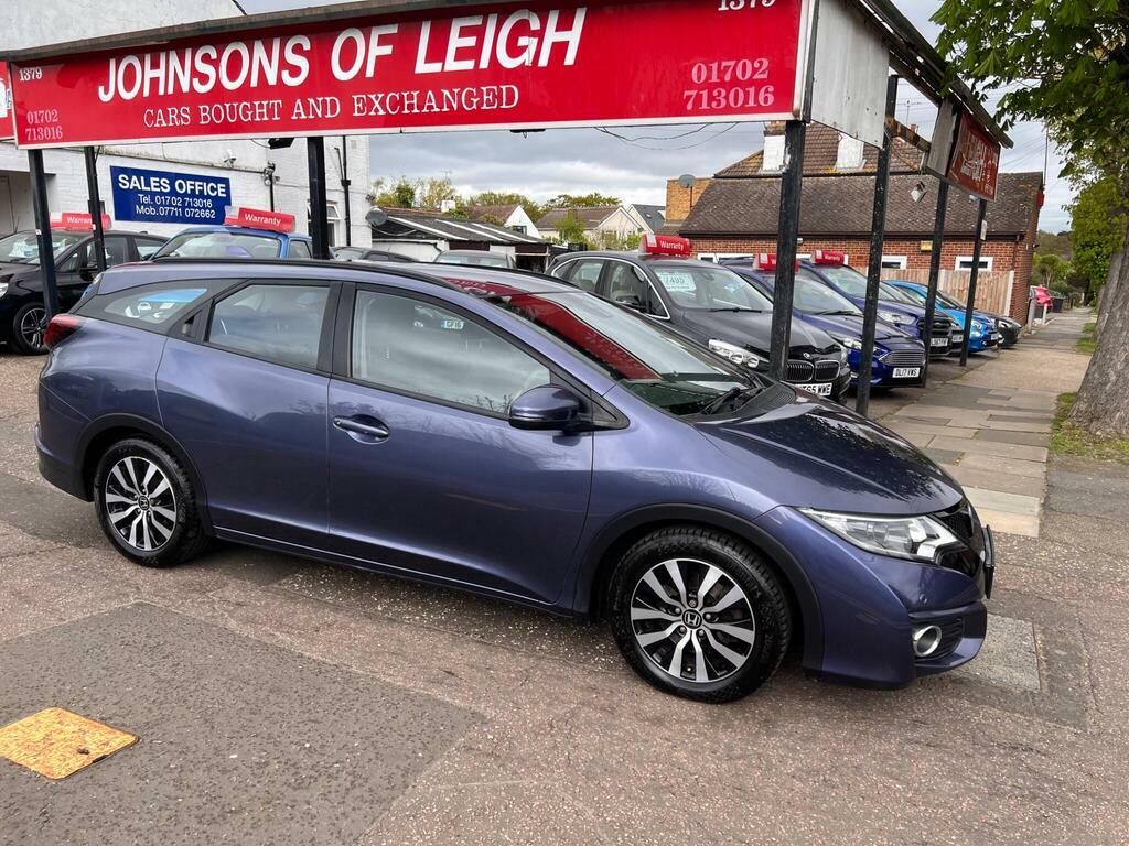 Honda Civic 1.6 I-dtec Se Plus Tourer Euro 5 S S Blue #3
