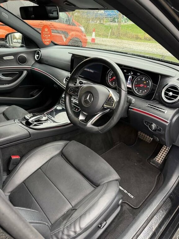 Mercedes-Benz E Class 2017 3.0 E350d V6 Amg Line Saloon G-tro FV17DMY Black #6