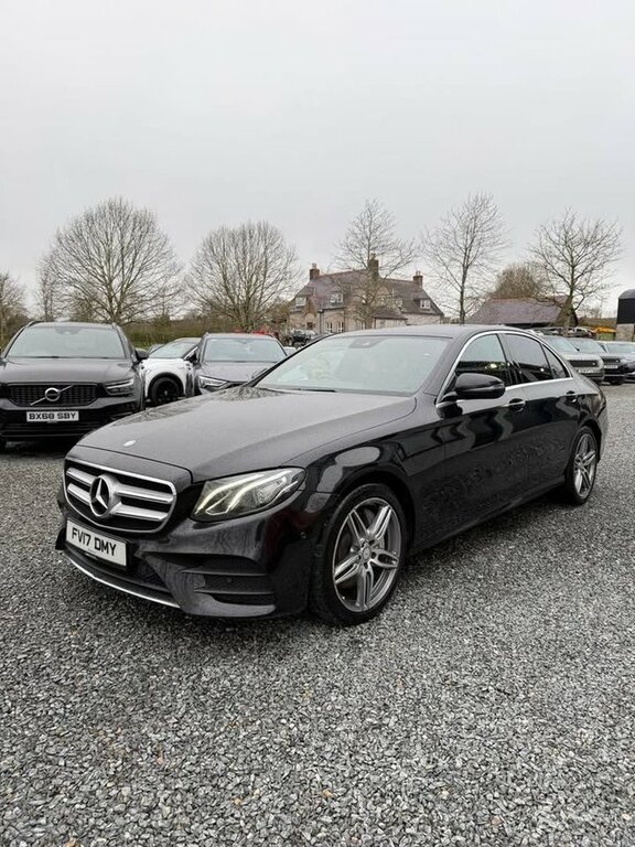 Mercedes-Benz E Class 2017 3.0 E350d V6 Amg Line Saloon G-tro FV17DMY Black #3