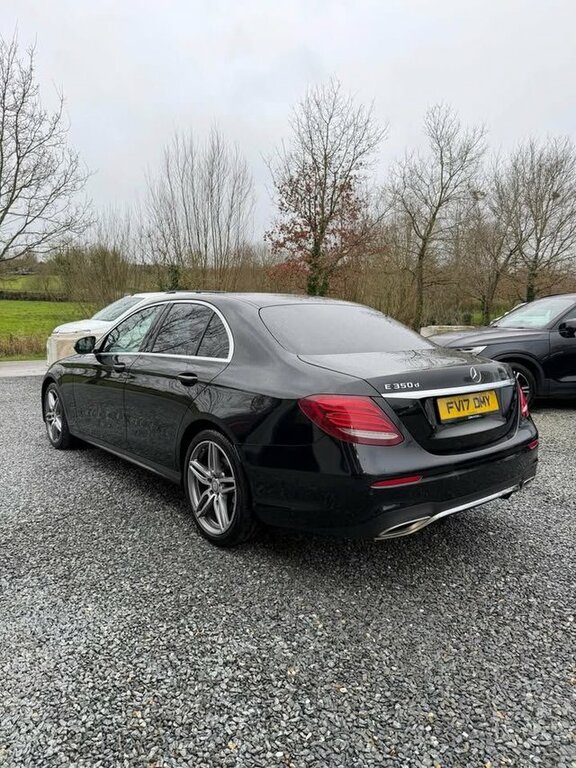 Mercedes-Benz E Class 2017 3.0 E350d V6 Amg Line Saloon G-tro FV17DMY Black #4