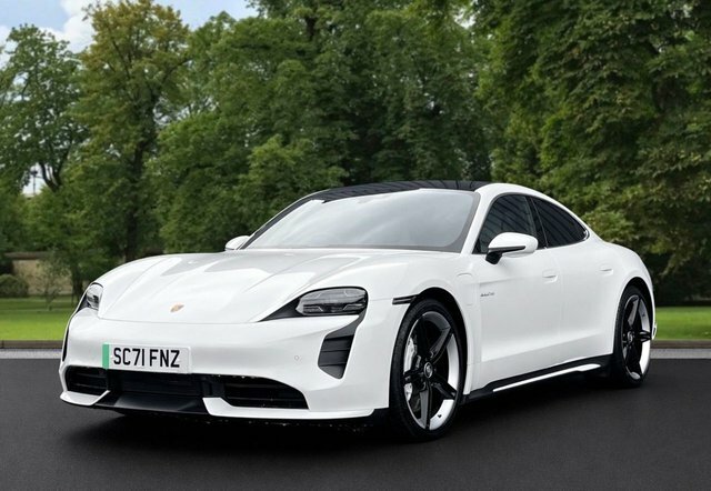 Porsche Taycan 2021 Performance Plus 93.4Kwh Turbo Saloon Ele SC71FNZ White #2