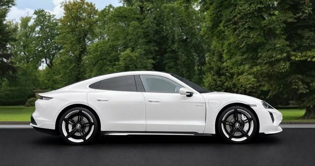 Porsche Taycan 2021 Performance Plus 93.4Kwh Turbo Saloon Ele SC71FNZ White #4