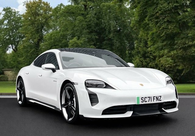 Porsche Taycan 2021 Performance Plus 93.4Kwh Turbo Saloon Ele White