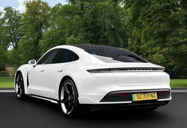 Porsche Taycan 2021 Performance Plus 93.4Kwh Turbo Saloon Ele SC71FNZ White #6