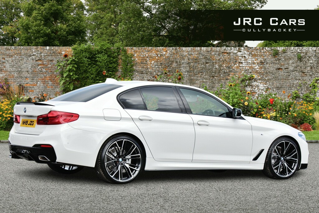 BMW 5 Series Saloon 2.0 520D M Sport Saloon 2019 NH19JZG White #4