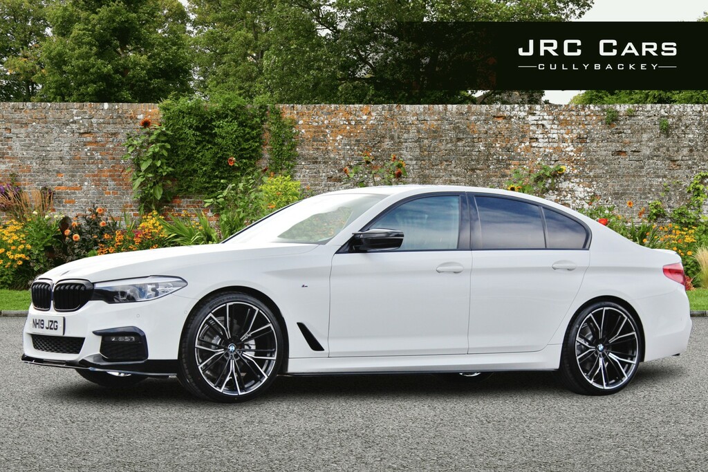 BMW 5 Series Saloon 2.0 520D M Sport Saloon 2019 NH19JZG White #2