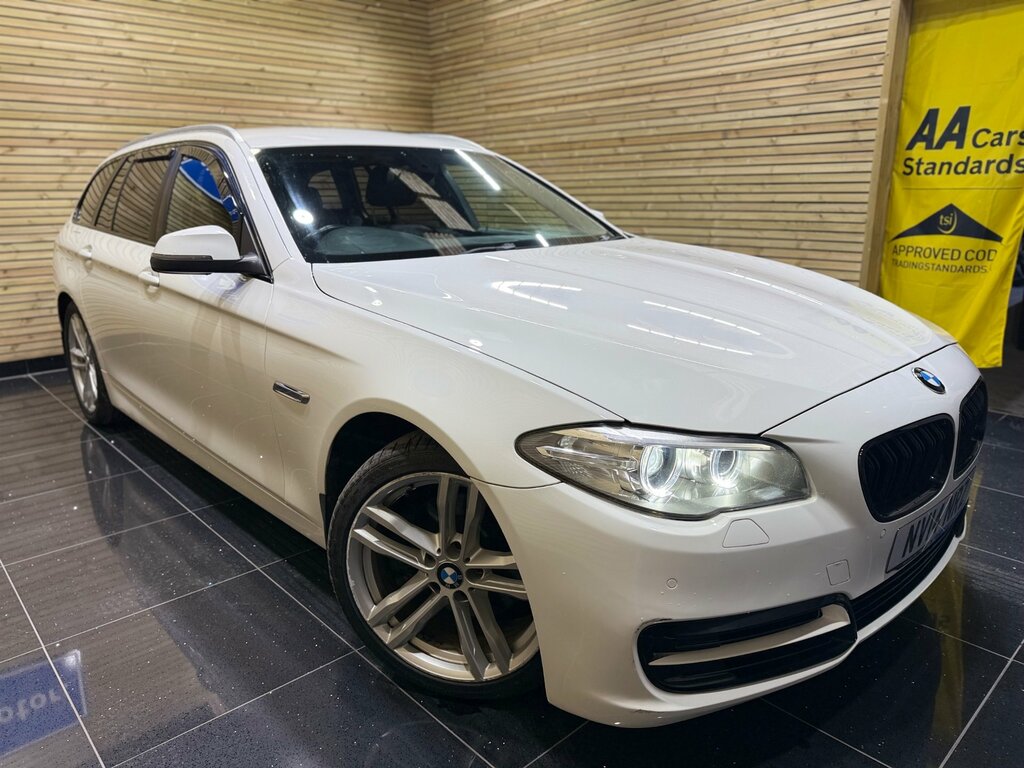 BMW 5 Series 2.0 520D Se Touring Euro 6 Ss NV14NRZ White #4