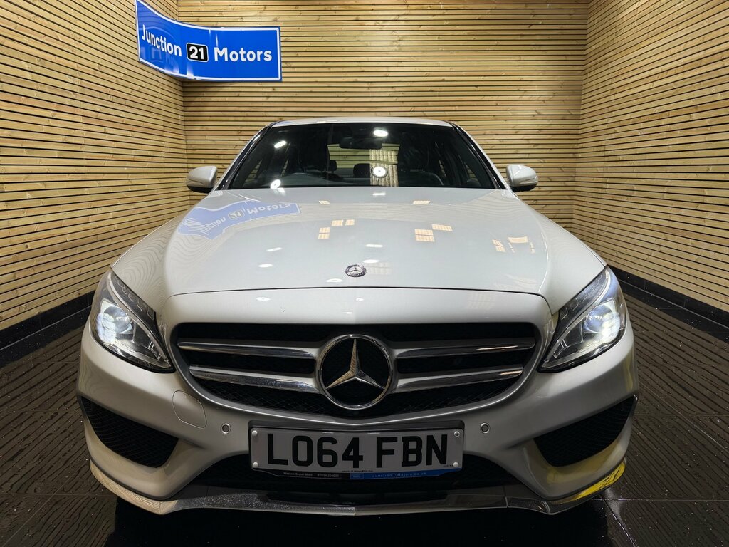 Mercedes-Benz C Class 2.1 C220 Bluetec Amg Line Saloon G-tron LO64FBN Silver #2