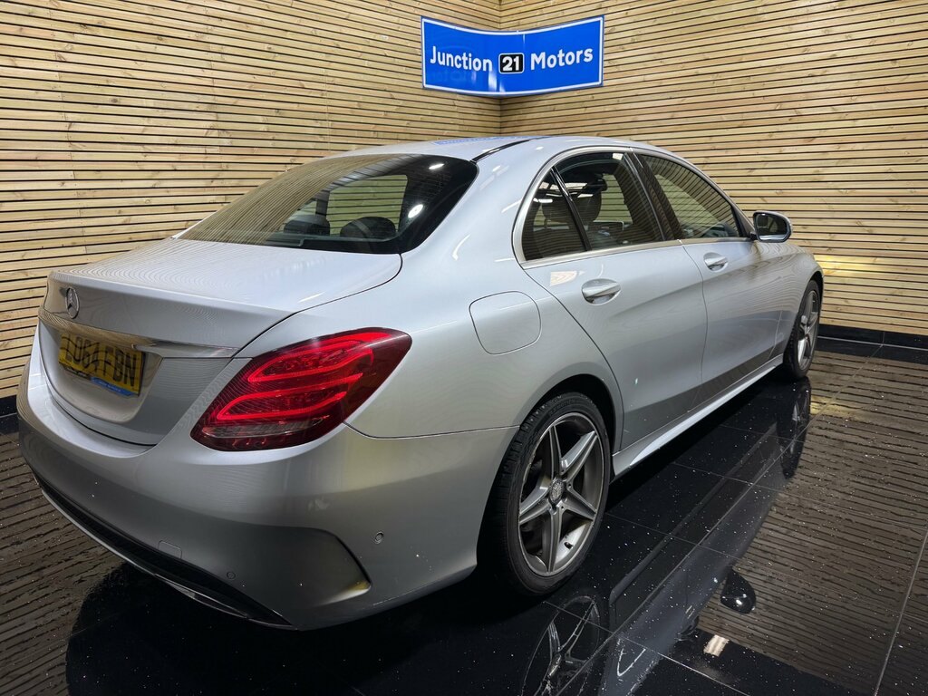 Mercedes-Benz C Class 2.1 C220 Bluetec Amg Line Saloon G-tron LO64FBN Silver #5