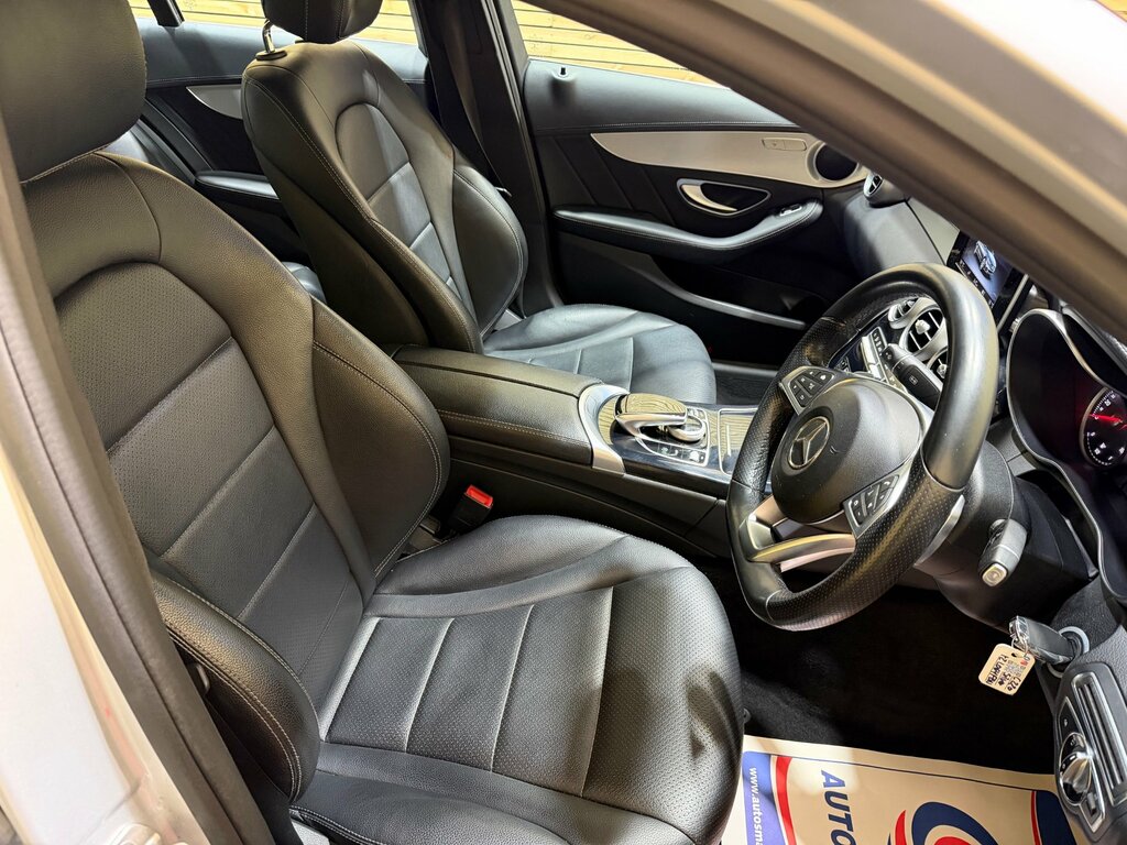 Mercedes-Benz C Class 2.1 C220 Bluetec Amg Line Saloon G-tron LO64FBN Silver #4