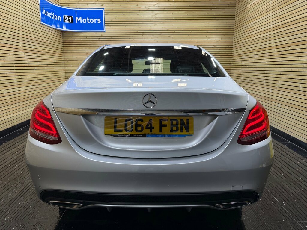Mercedes-Benz C Class 2.1 C220 Bluetec Amg Line Saloon G-tron LO64FBN Silver #6
