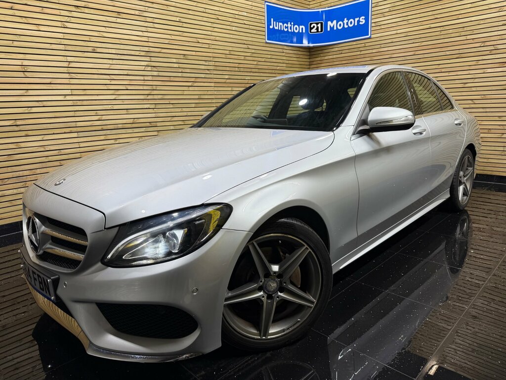 Mercedes-Benz C Class 2.1 C220 Bluetec Amg Line Saloon G-tron Silver