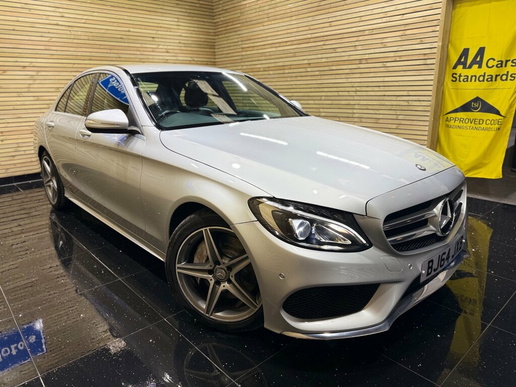 Mercedes-Benz C Class 2.1 C250 Bluetec Amg Line Saloon G-tron BJ64JXB Silver #3