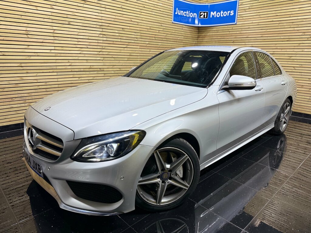 Mercedes-Benz C Class 2.1 C250 Bluetec Amg Line Saloon G-tron Silver