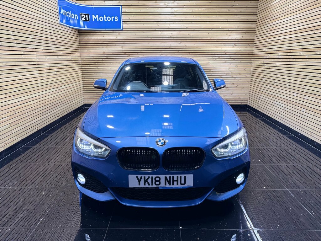 BMW 1 Series 2.0 118D M Sport Shadow Edition Hatchback Dies YK18NHU Blue #2