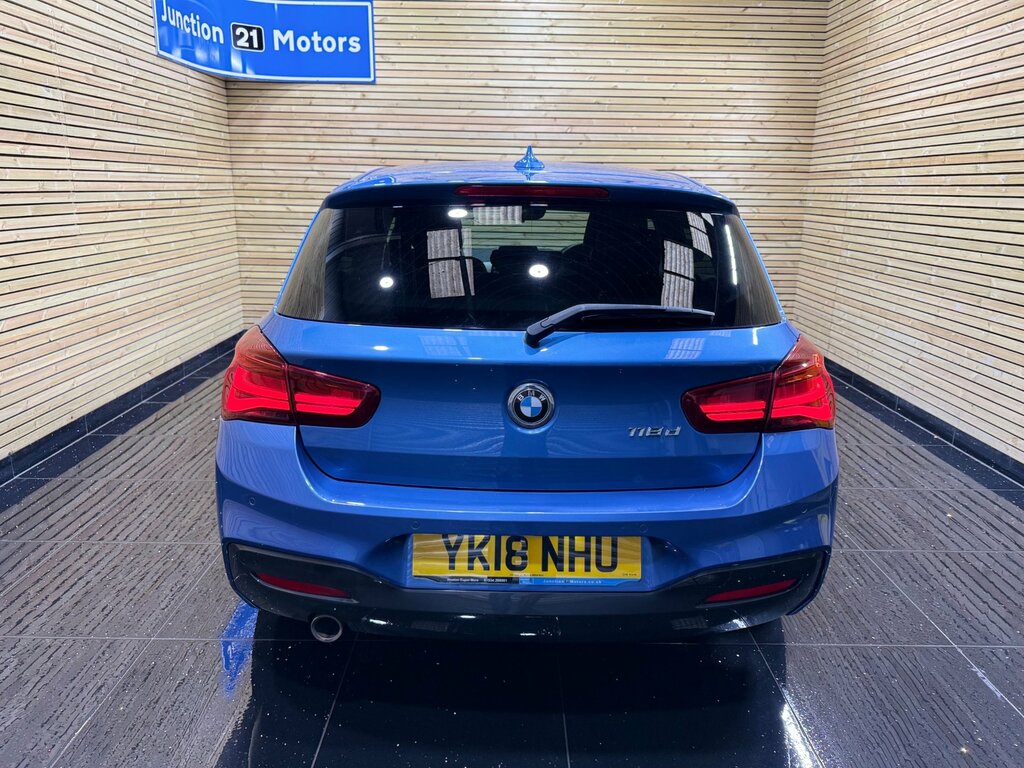 BMW 1 Series 2.0 118D M Sport Shadow Edition Hatchback Dies YK18NHU Blue #3