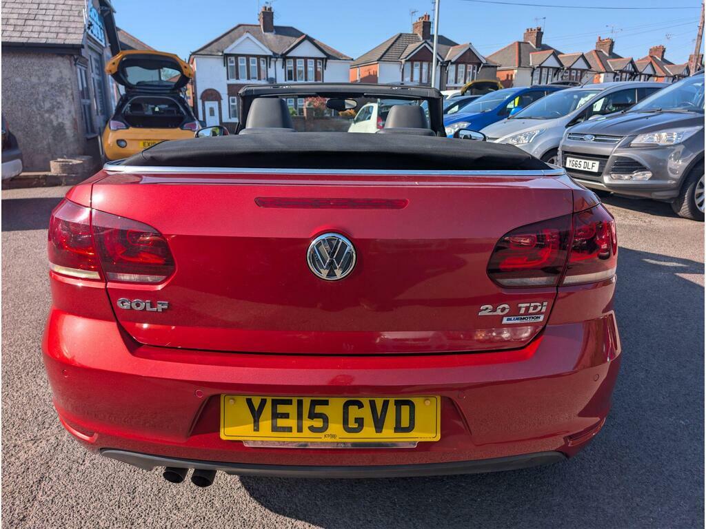 Volkswagen Golf 2.0 Tdi Bluemotion Tech Gt Cabriolet Euro 5 S S YE15GVD Red #6
