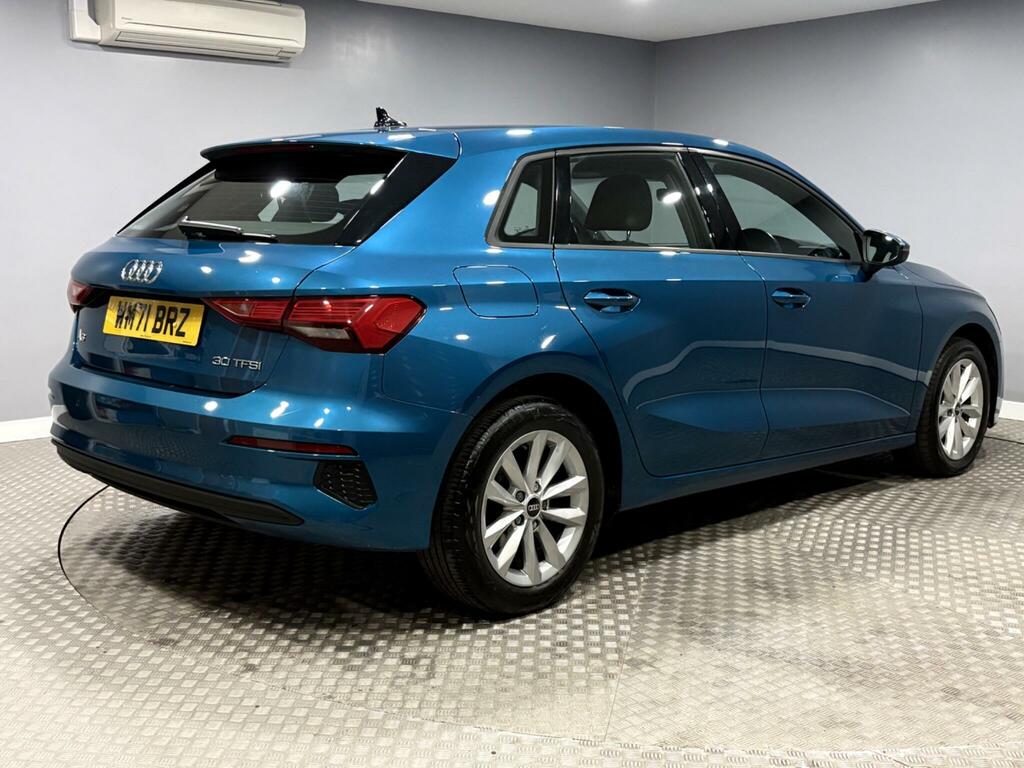 Audi A3 1.0 Tfsi 30 Technik Sportback Euro 6 Ss WM71BRZ Blue #3