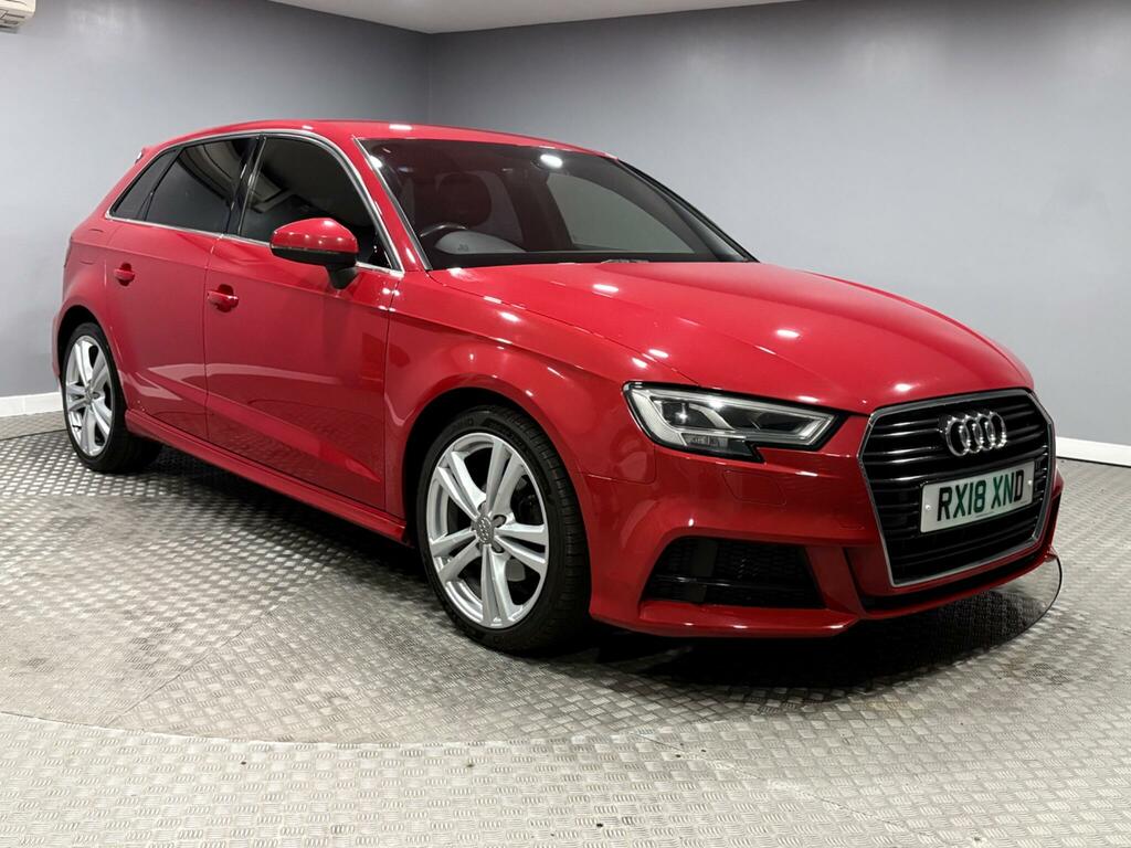 Audi A3 1.5 Tfsi Cod S Line Sportback S Tronic Euro 6 Ss Red