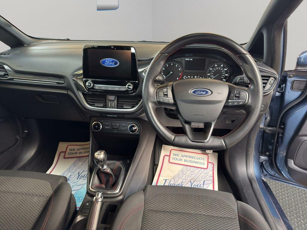 Ford Fiesta 1.0T Ecoboost St-line Euro 6 Ss EG68FAJ Blue #2