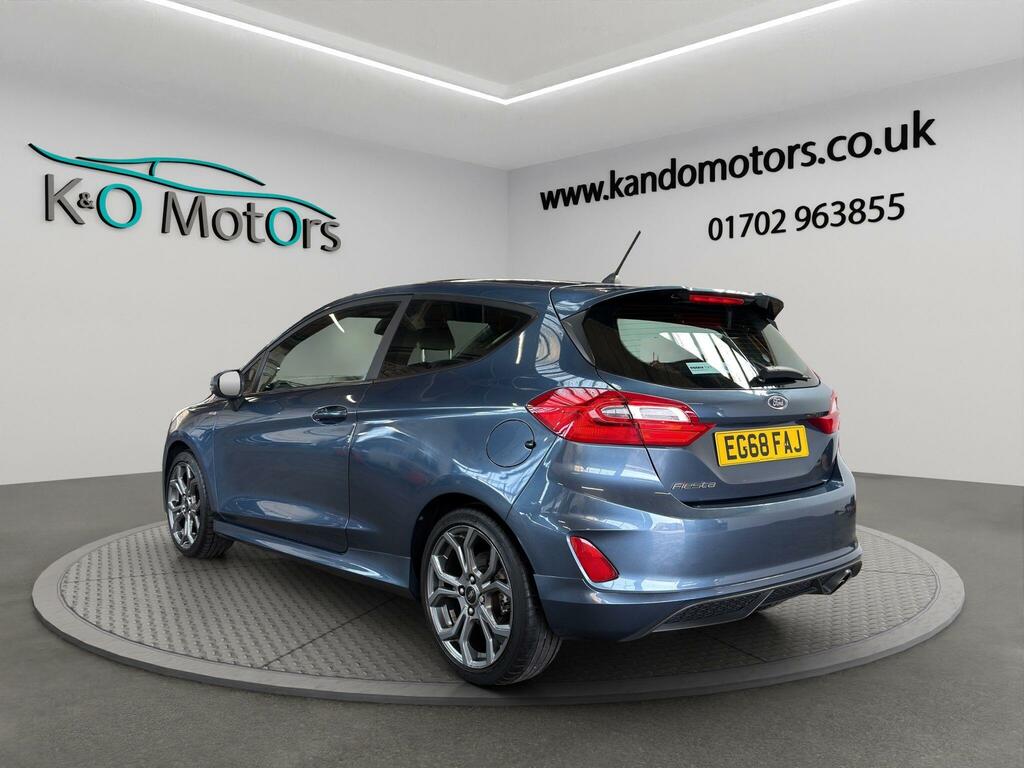 Ford Fiesta 1.0T Ecoboost St-line Euro 6 Ss EG68FAJ Blue #4