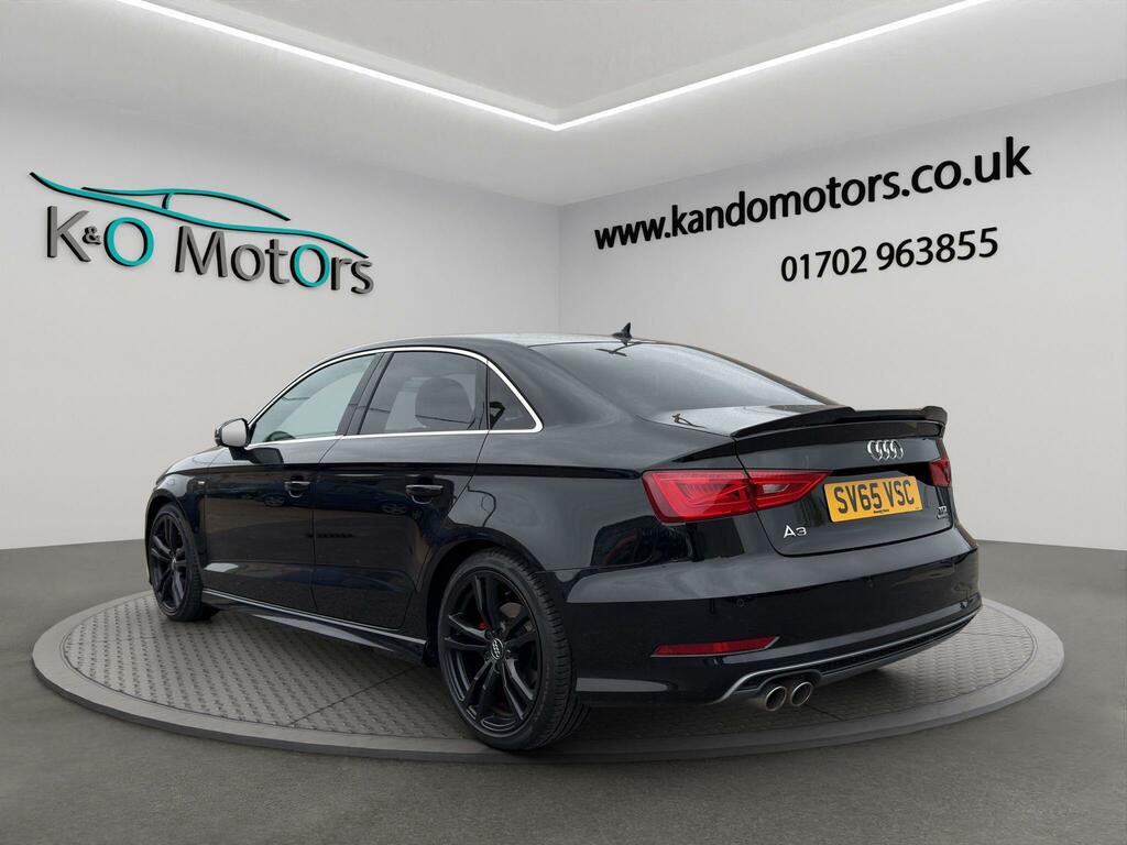 Audi A3 2.0 Tdi S Line S Tronic Quattro Euro 6 Ss SV65VSC Black #4