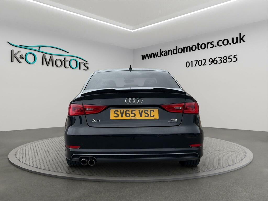 Audi A3 2.0 Tdi S Line S Tronic Quattro Euro 6 Ss SV65VSC Black #5