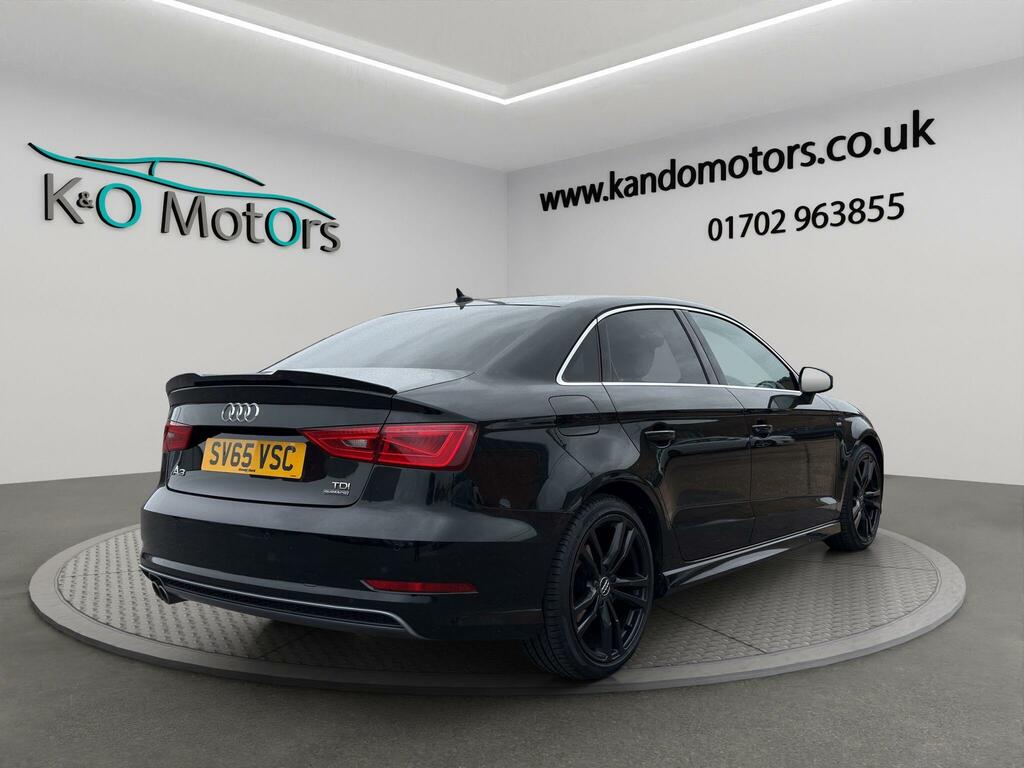 Audi A3 2.0 Tdi S Line S Tronic Quattro Euro 6 Ss SV65VSC Black #6