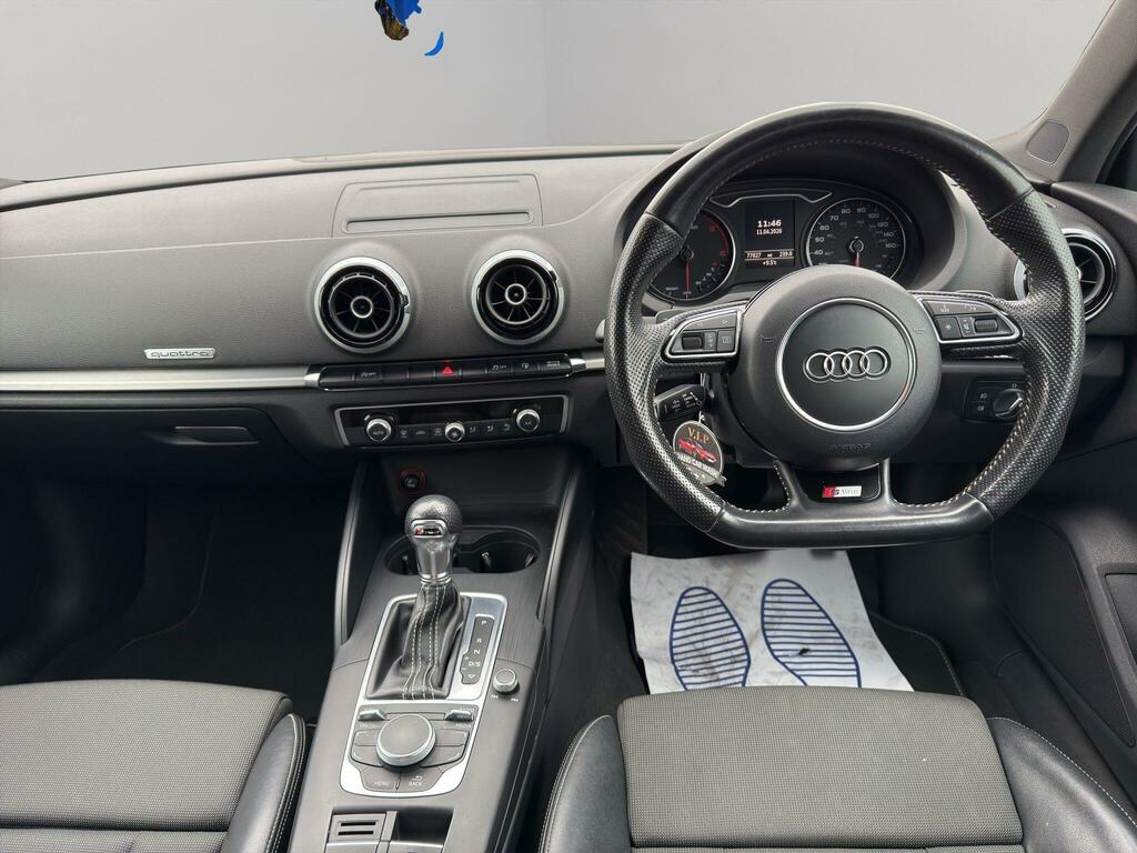 Audi A3 2.0 Tdi S Line S Tronic Quattro Euro 6 Ss SV65VSC Black #2