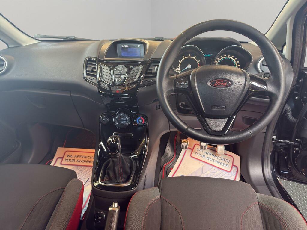 Ford Fiesta 1.0T Ecoboost Zetec S Euro 6 Ss EX65VCU Black #2