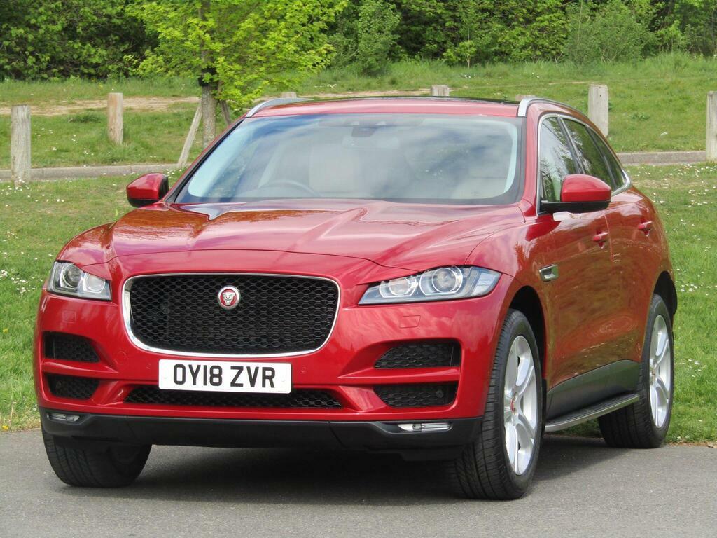 Jaguar F-Pace 2.0 D180 Portfolio Awd Euro 6 S S OY18ZVR Red #2