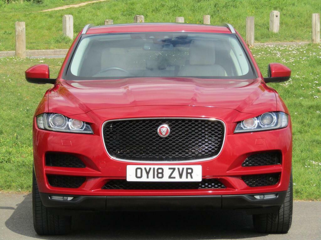 Jaguar F-Pace 2.0 D180 Portfolio Awd Euro 6 S S OY18ZVR Red #3