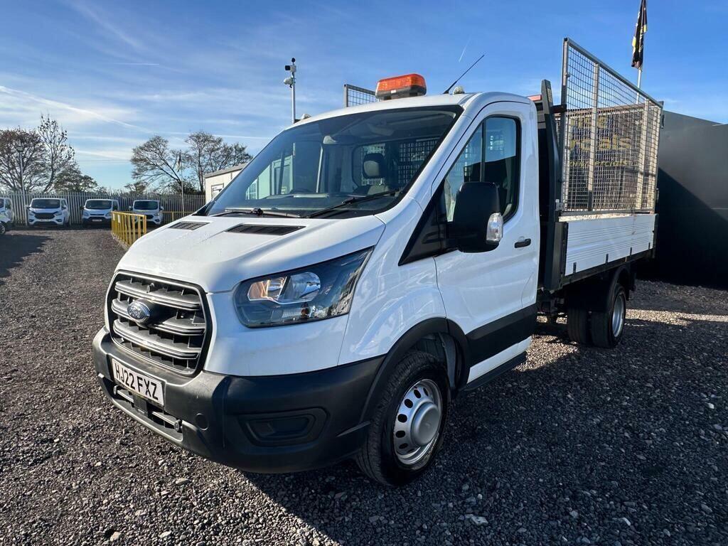 Ford Transit Custom 2.0 350 Ecoblue Leader Tipper Rw HJ22FXZ White #3
