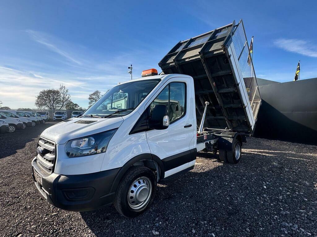 Ford Transit Custom 2.0 350 Ecoblue Leader Tipper Rw HJ22FXZ White #4
