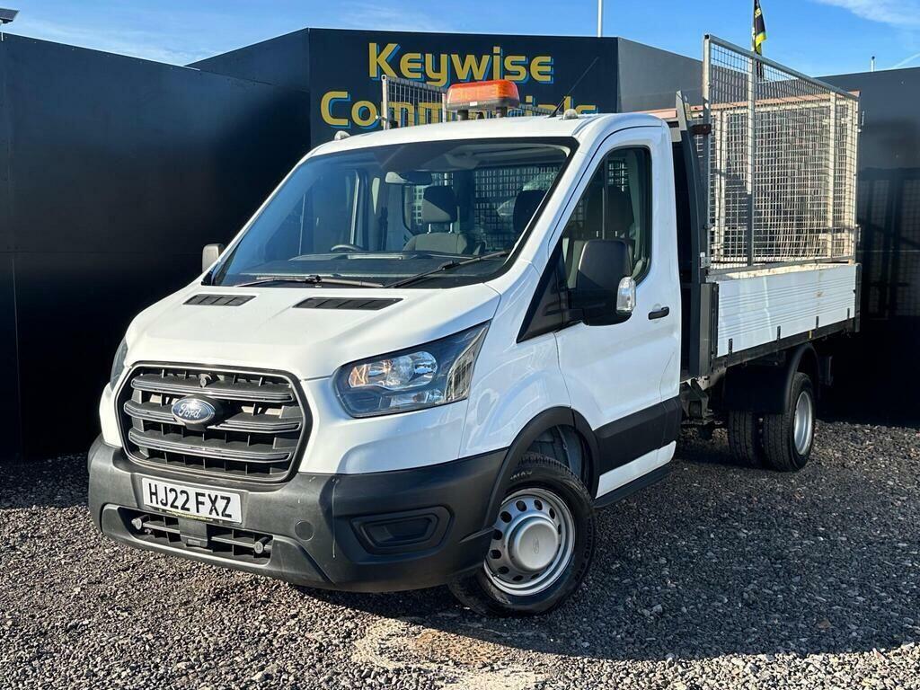 Ford Transit Custom 2.0 350 Ecoblue Leader Tipper Rw HJ22FXZ White #2