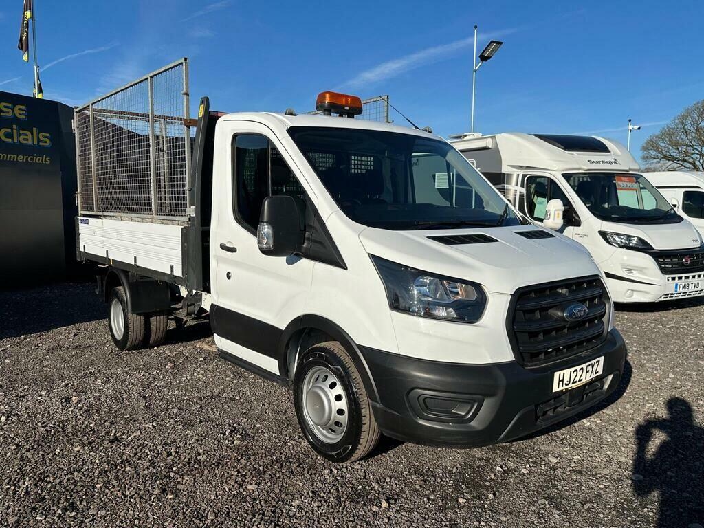 Ford Transit Custom 2.0 350 Ecoblue Leader Tipper Rw HJ22FXZ White #5