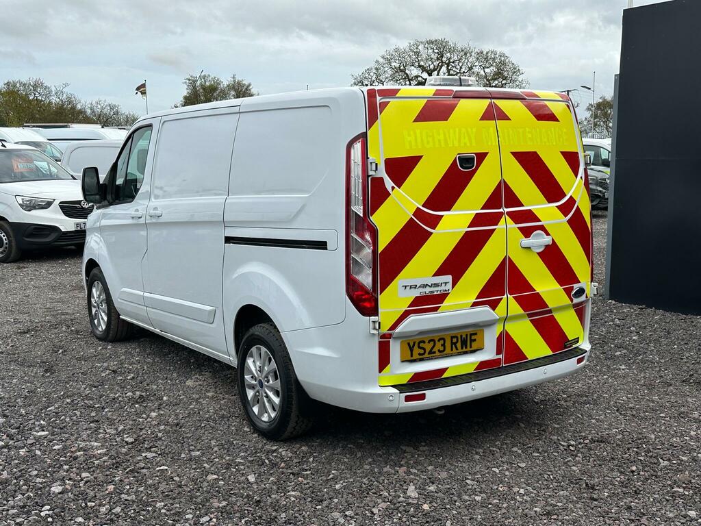 Ford Transit Custom 2.0 300 Ecoblue Limited L1 H1 Euro 6 Ss YS23RWF White #4