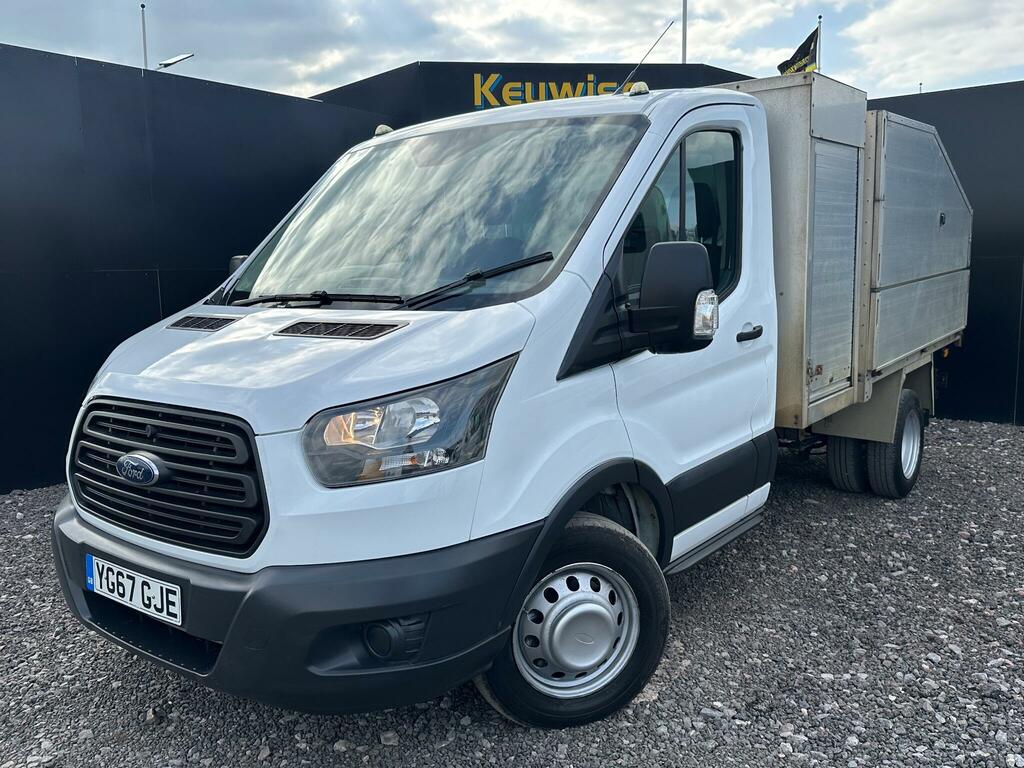 Ford Transit Custom 2.0 350 Ecoblue 1-Way Tipper Rwd YG67GJE White #2