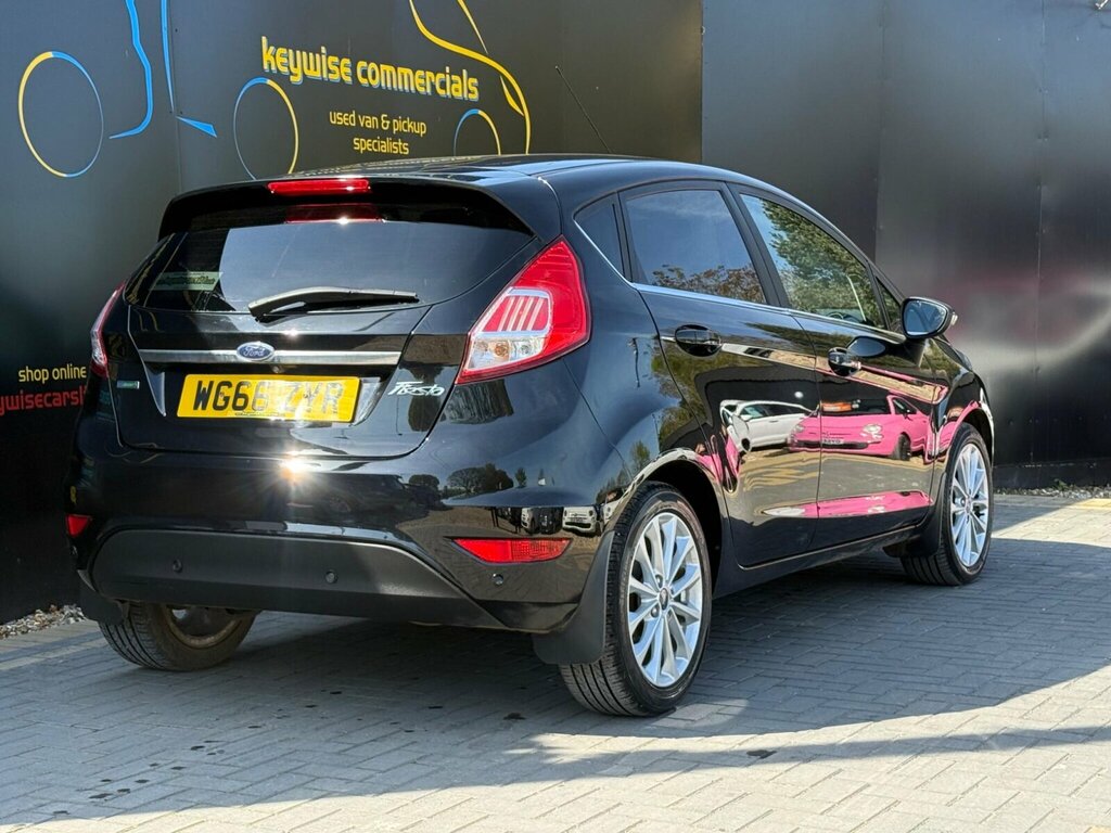 Ford Fiesta 1.0T Ecoboost Titanium X Euro 6 Ss WG66ZYR Black #5