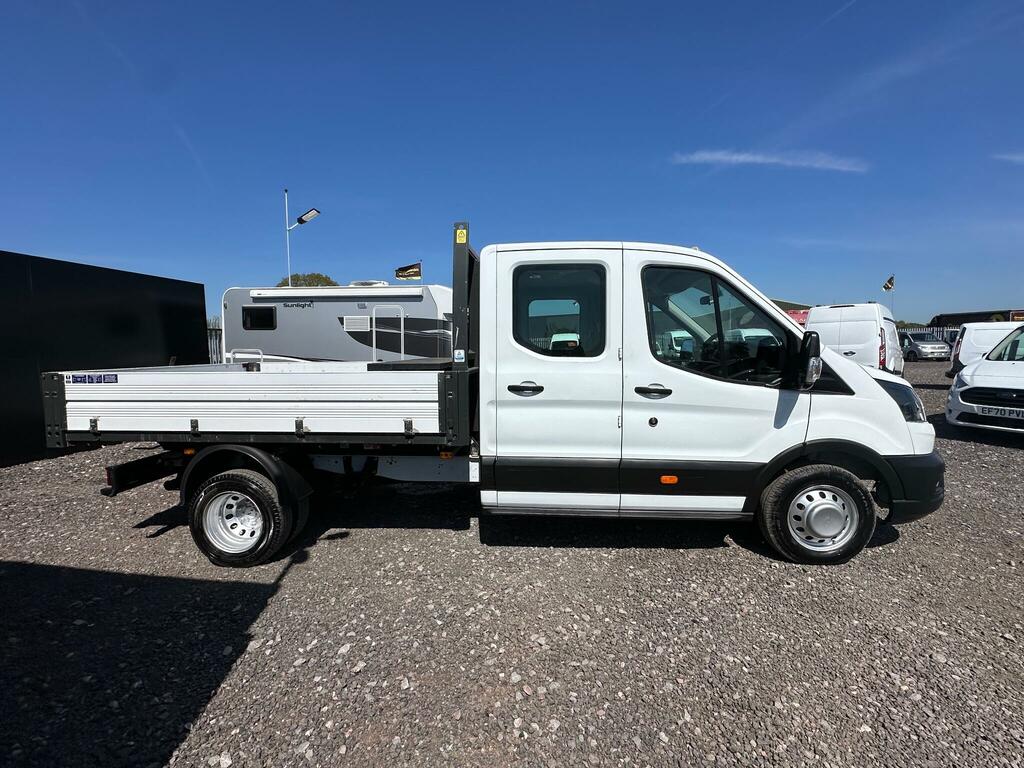 Ford Transit Custom 2.0 350 Ecoblue Leader Tipper Double Cab Diese FL71DHO White #6