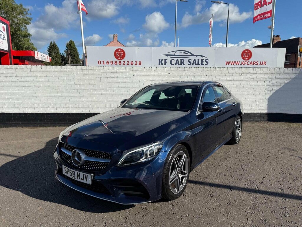Mercedes-Benz C Class Saloon 2.0 C220d Amg Line Premium Plus G-tronic SP68NJV Blue #5