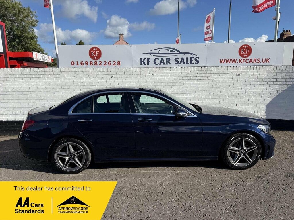 Mercedes-Benz C Class Saloon 2.0 C220d Amg Line Premium Plus G-tronic Blue