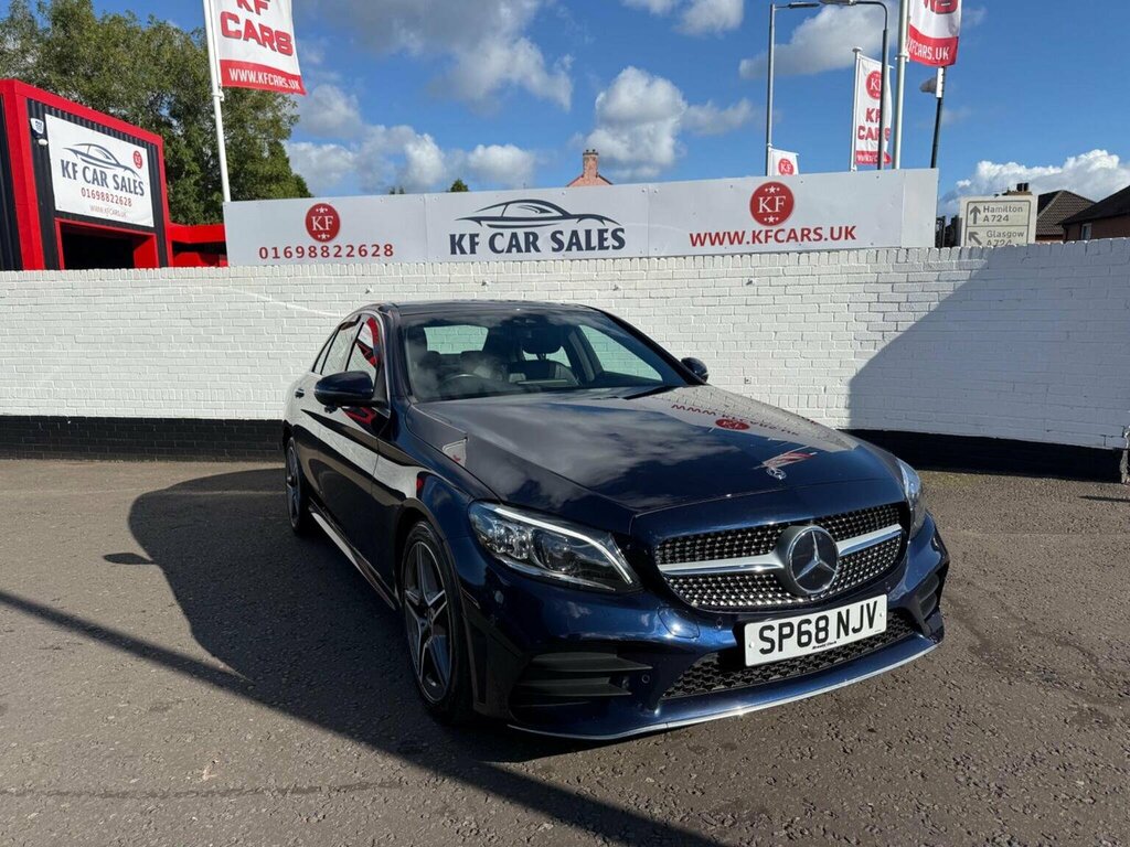 Mercedes-Benz C Class Saloon 2.0 C220d Amg Line Premium Plus G-tronic SP68NJV Blue #3