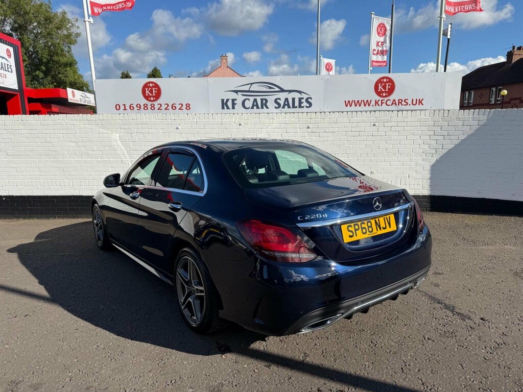 Mercedes-Benz C Class Saloon 2.0 C220d Amg Line Premium Plus G-tronic SP68NJV Blue #4